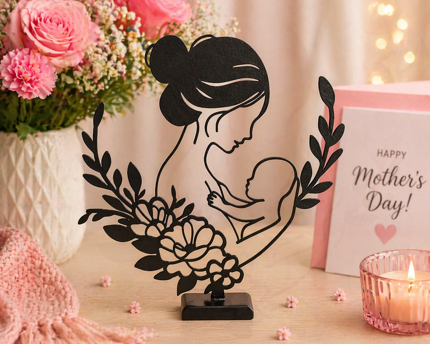 Mother & Baby Floral Decor – Mother’s Day Gift