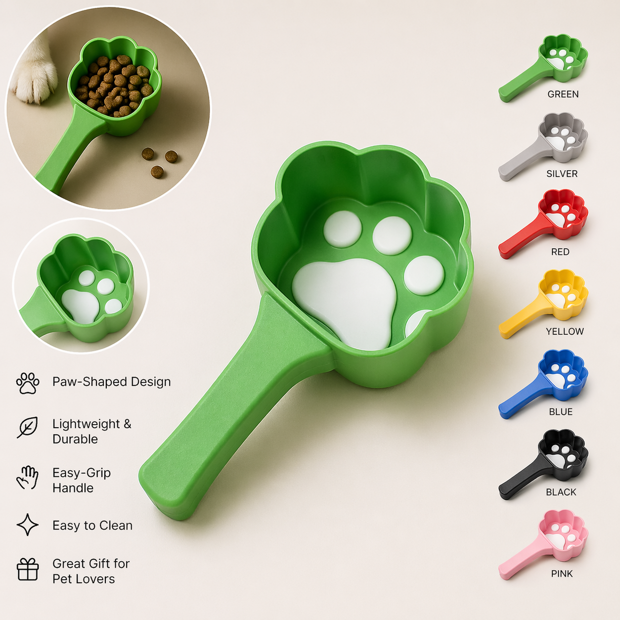 Mini Pet Paw Treat Scoop