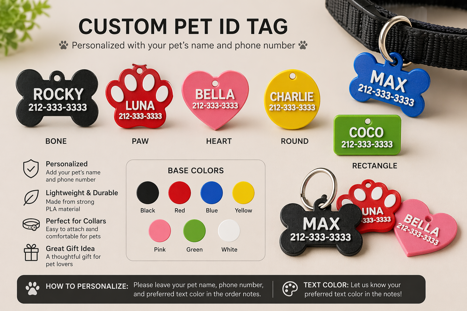 Custom Pet ID Tag
