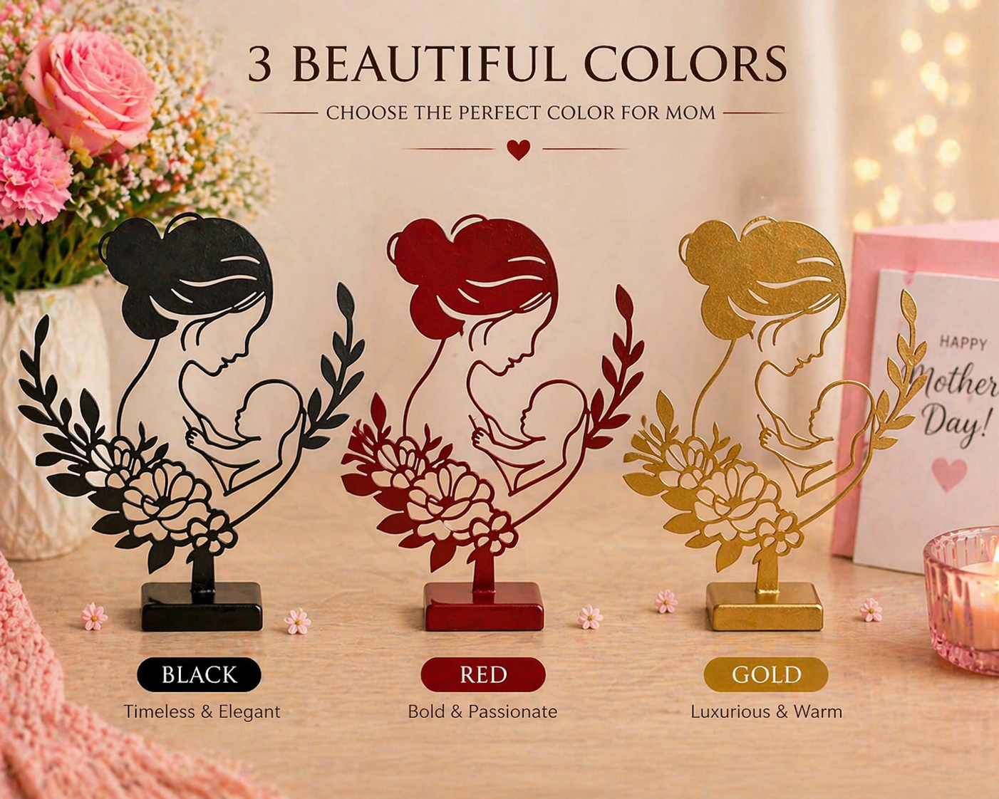 Mother & Baby Floral Decor – Mother’s Day Gift
