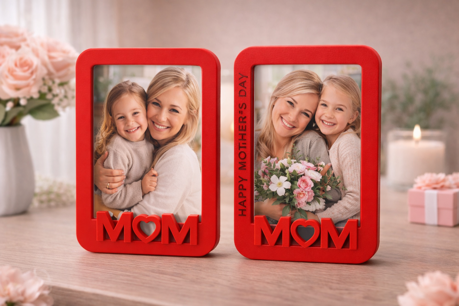 Personalized Mother’s Day Photo Frame – MOM / Happy Mother’s Day Gift
