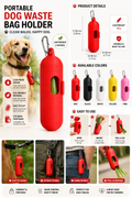 Portable Dog Waste Bag Holder – 3D Printed Pet Poop Bag Dispenser for Walks