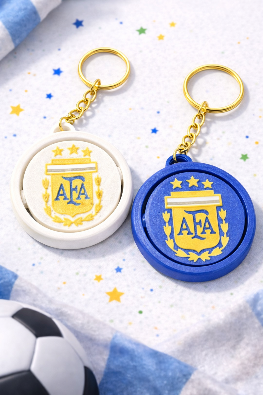 World Cup Spinner Keychain 2026 — Choose Your Team | 2 Colors Included | 3D Printed Fan Gift