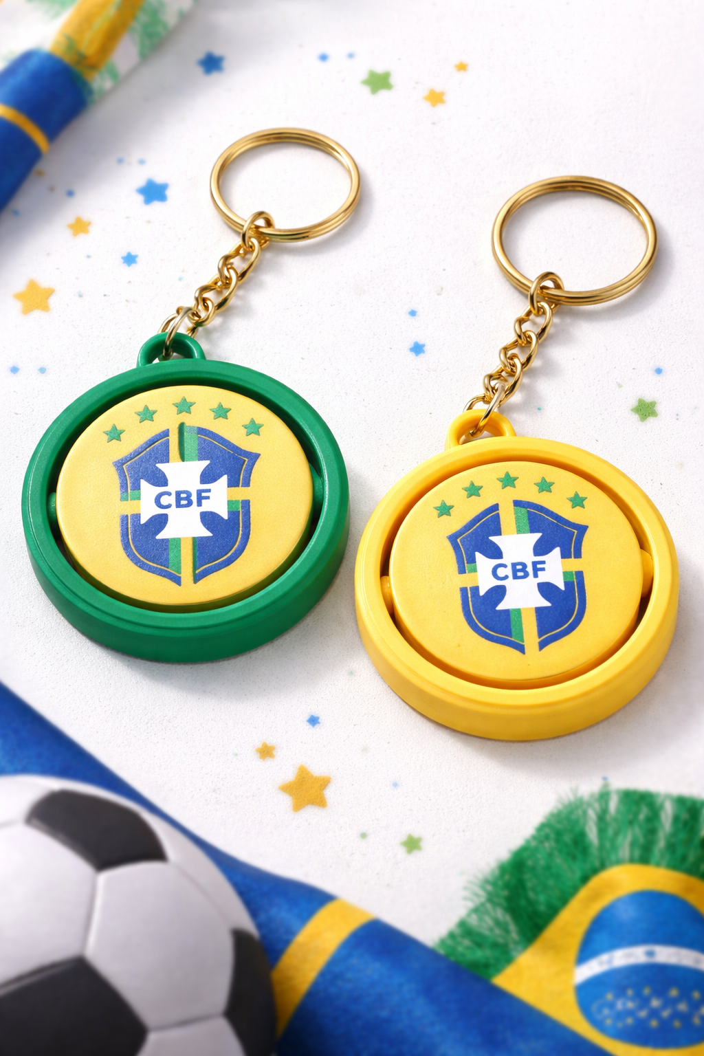 World Cup Spinner Keychain 2026 — Choose Your Team | 2 Colors Included | 3D Printed Fan Gift