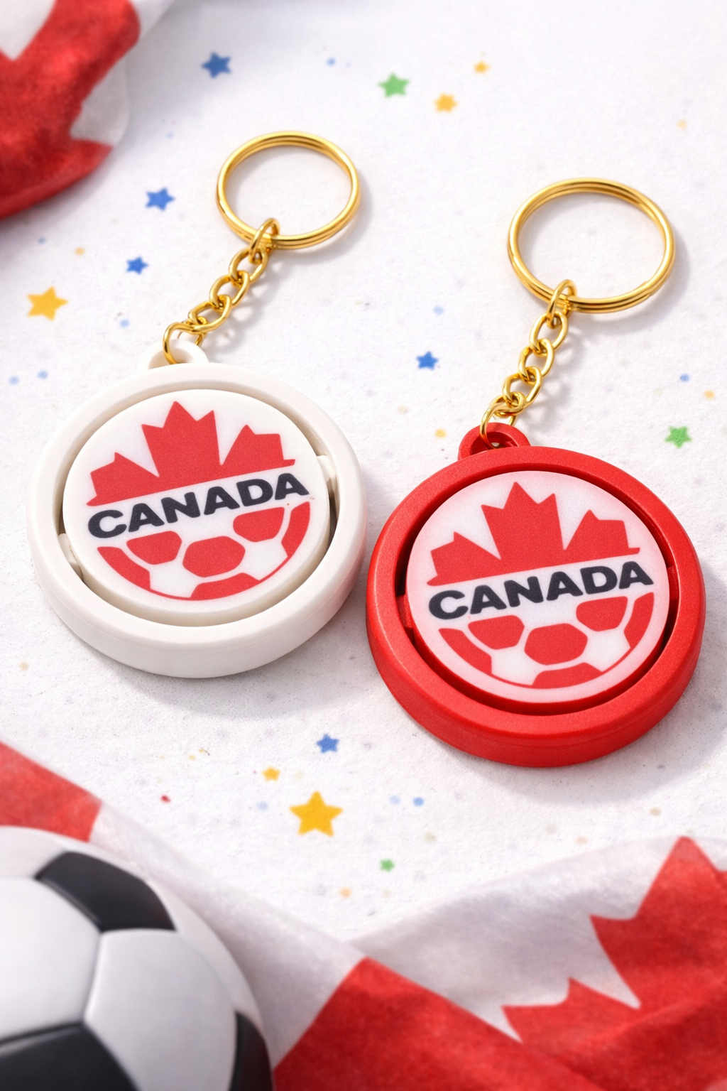 World Cup Spinner Keychain 2026 — Choose Your Team | 2 Colors Included | 3D Printed Fan Gift