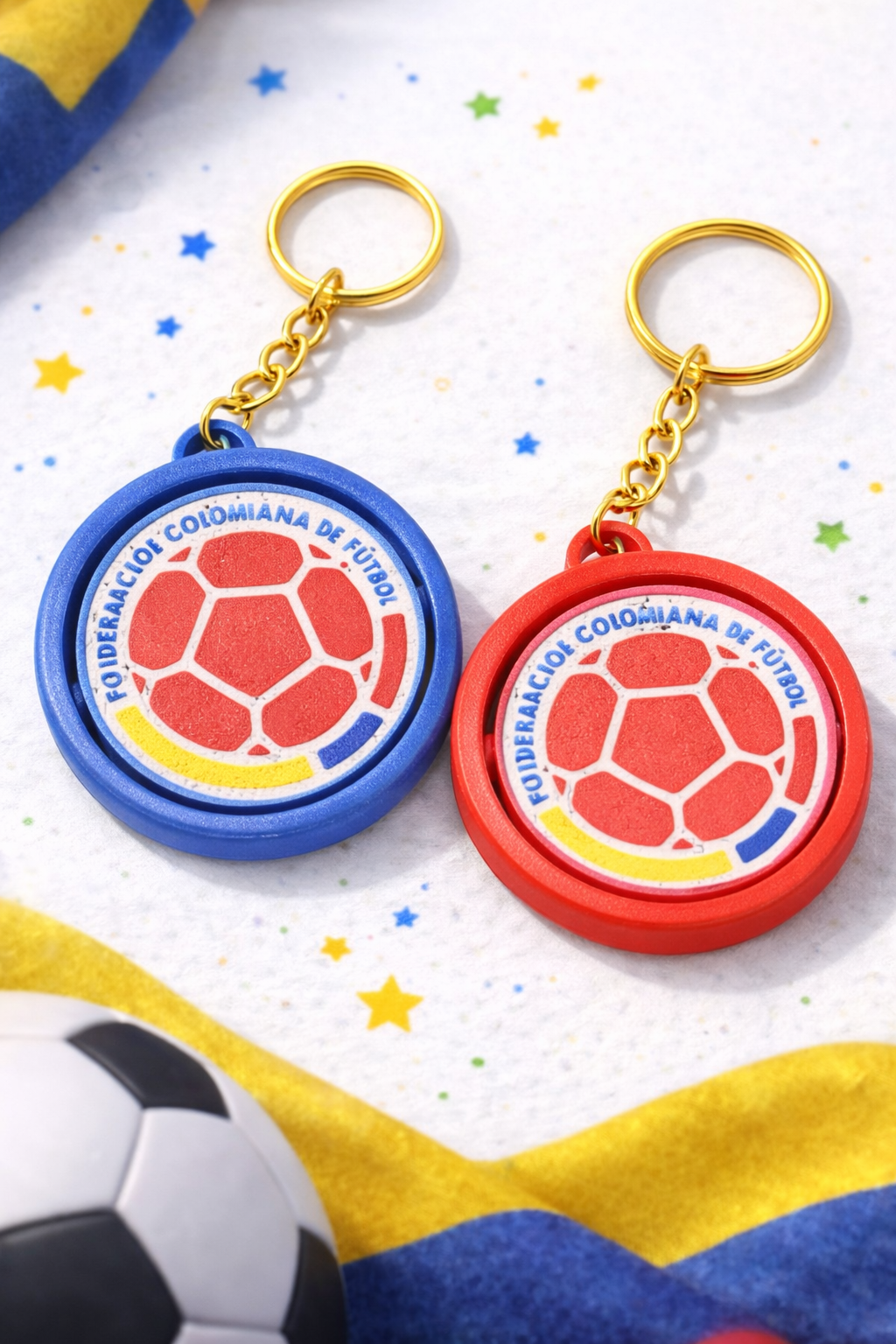 World Cup Spinner Keychain 2026 — Choose Your Team | 2 Colors Included | 3D Printed Fan Gift