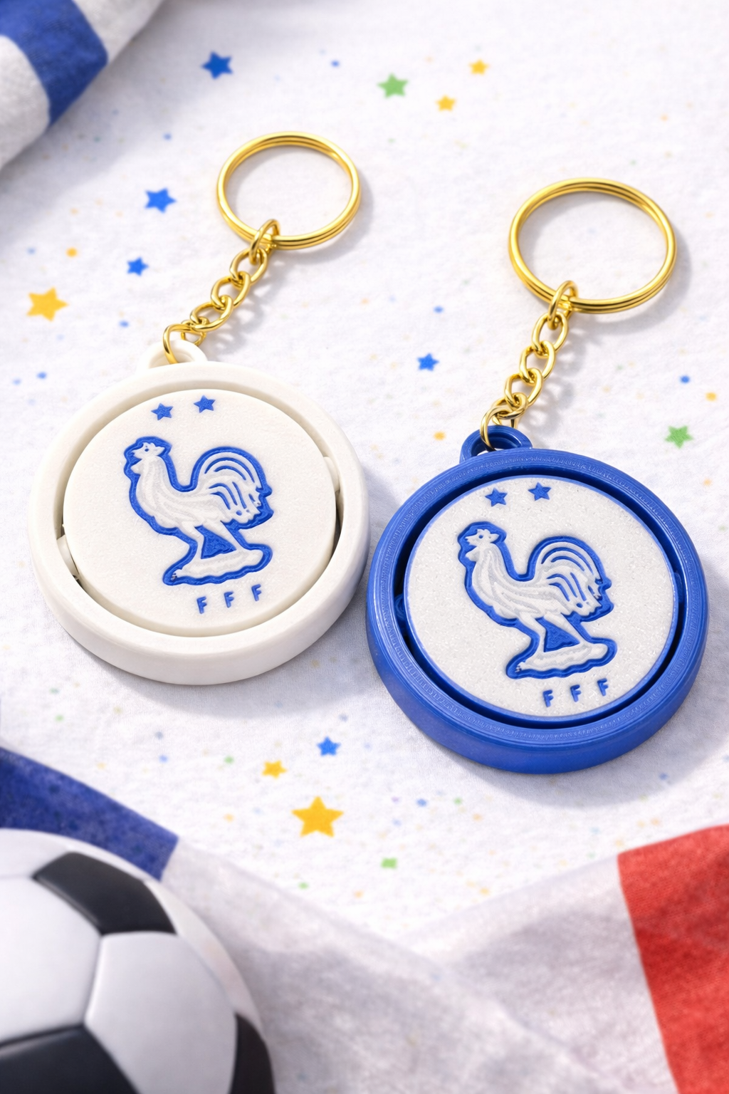 World Cup Spinner Keychain 2026 — Choose Your Team | 2 Colors Included | 3D Printed Fan Gift