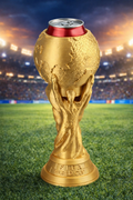 World Cup Trophy Can Holder 2026 — 3D Printed Golden Edition | FIFA Fan Gift | Made in Canada